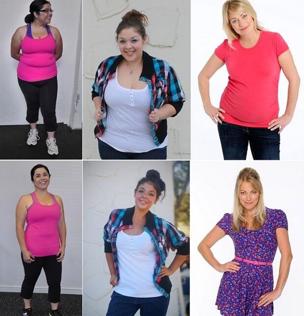 fotos antes y después de perder peso con la dieta Maggi